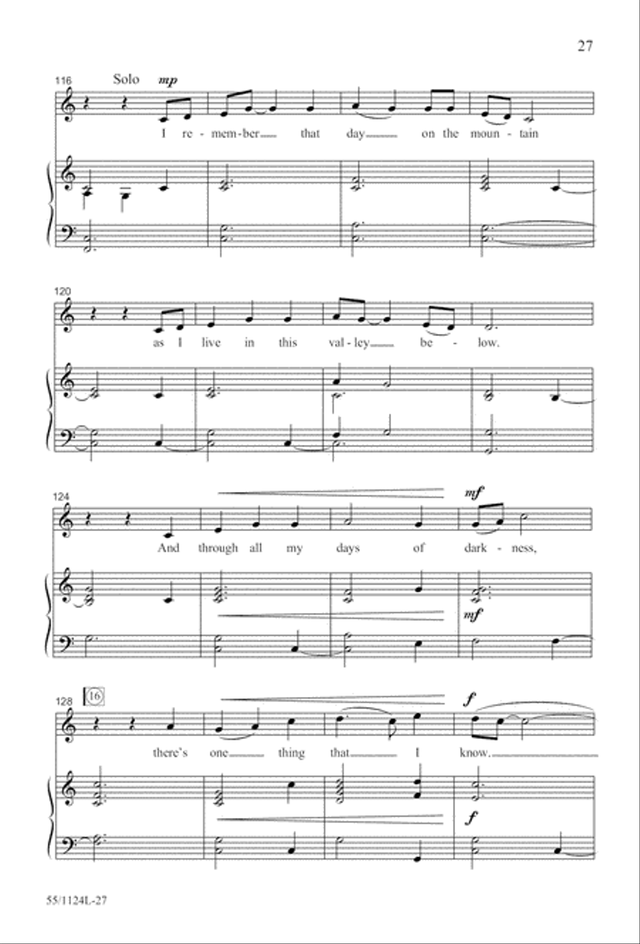 Come, Touch the Robe 3-Part scores gallery preview page 28