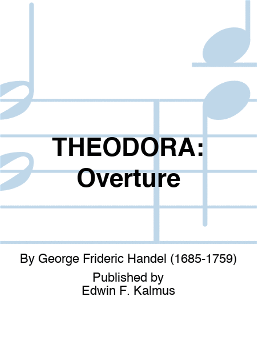 THEODORA: Overture Set of Parts scores gallery preview page 1