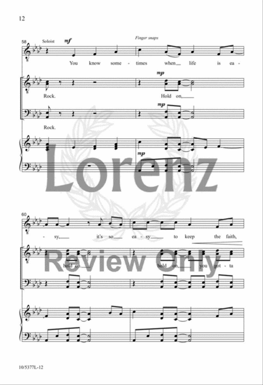 Hold On to the Rock Hold On to the Rock TTBB scores gallery preview page 11