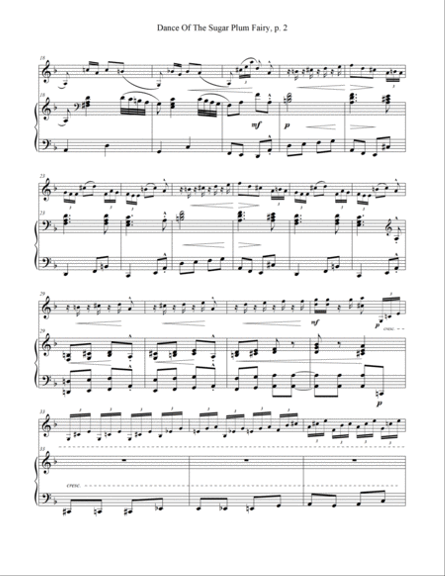 Dance of the Sugar Plum Fairy Percussion Ensemble scores gallery preview page 3