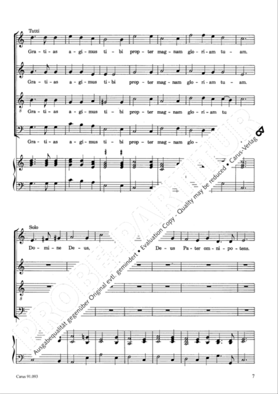 Missa brevis 4-Part scores gallery preview page 10