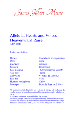 Alleluia, Hearts And Voices Heavenward Raise