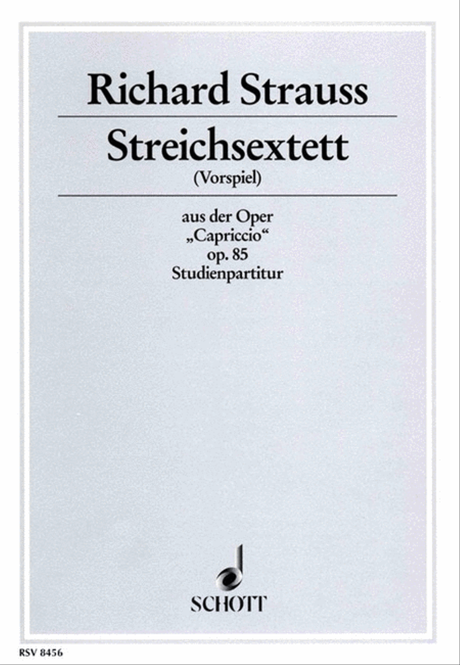String Sextet (Capriccio) Op. 85 Chamber Music scores gallery preview page 1