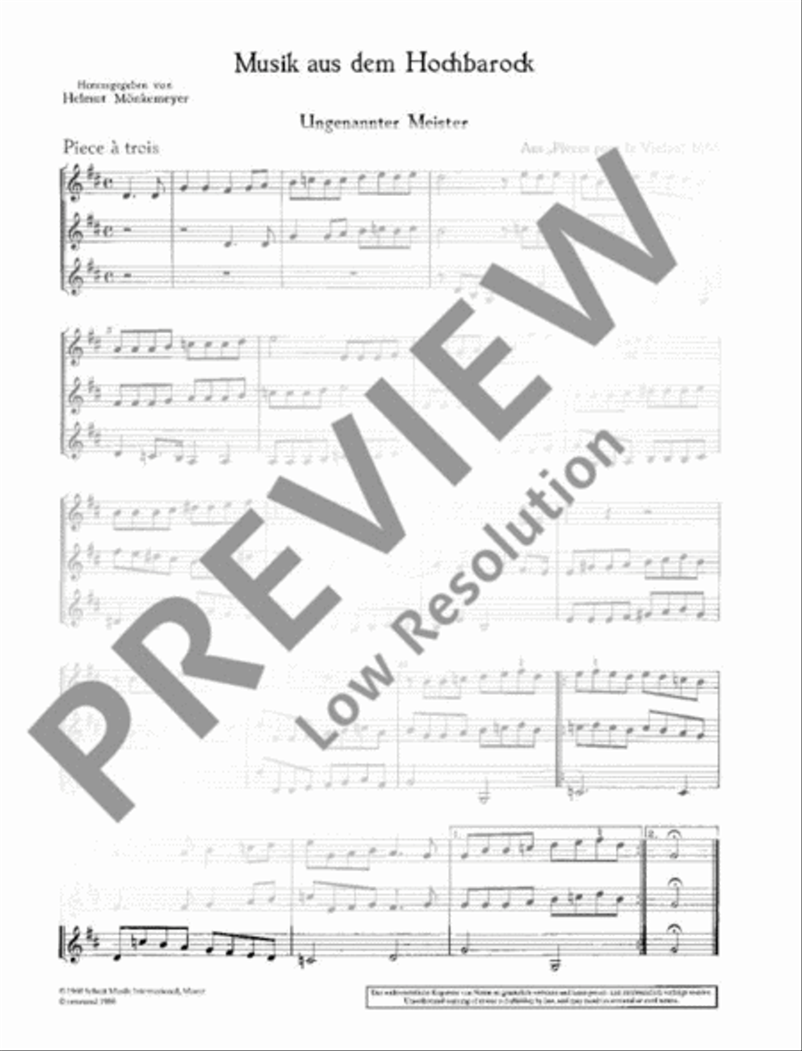 Music of the High Baroque Era Alto Recorder scores gallery preview page 4