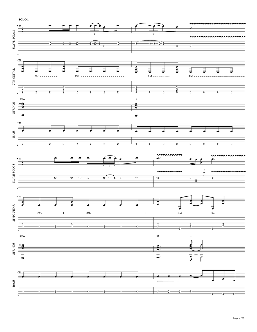 ШУШАНА/Shushana - Rock Cover Guitar Tablature scores gallery preview page 5