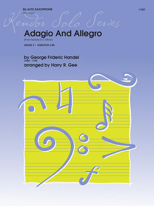 Book cover for Adagio And Allegro (From Sonata In C Minor)