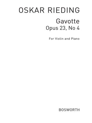 Book cover for Gavotte Op.23/4