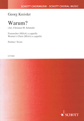 Book cover for Warum? Lieder and Chansons SSAA and Piano