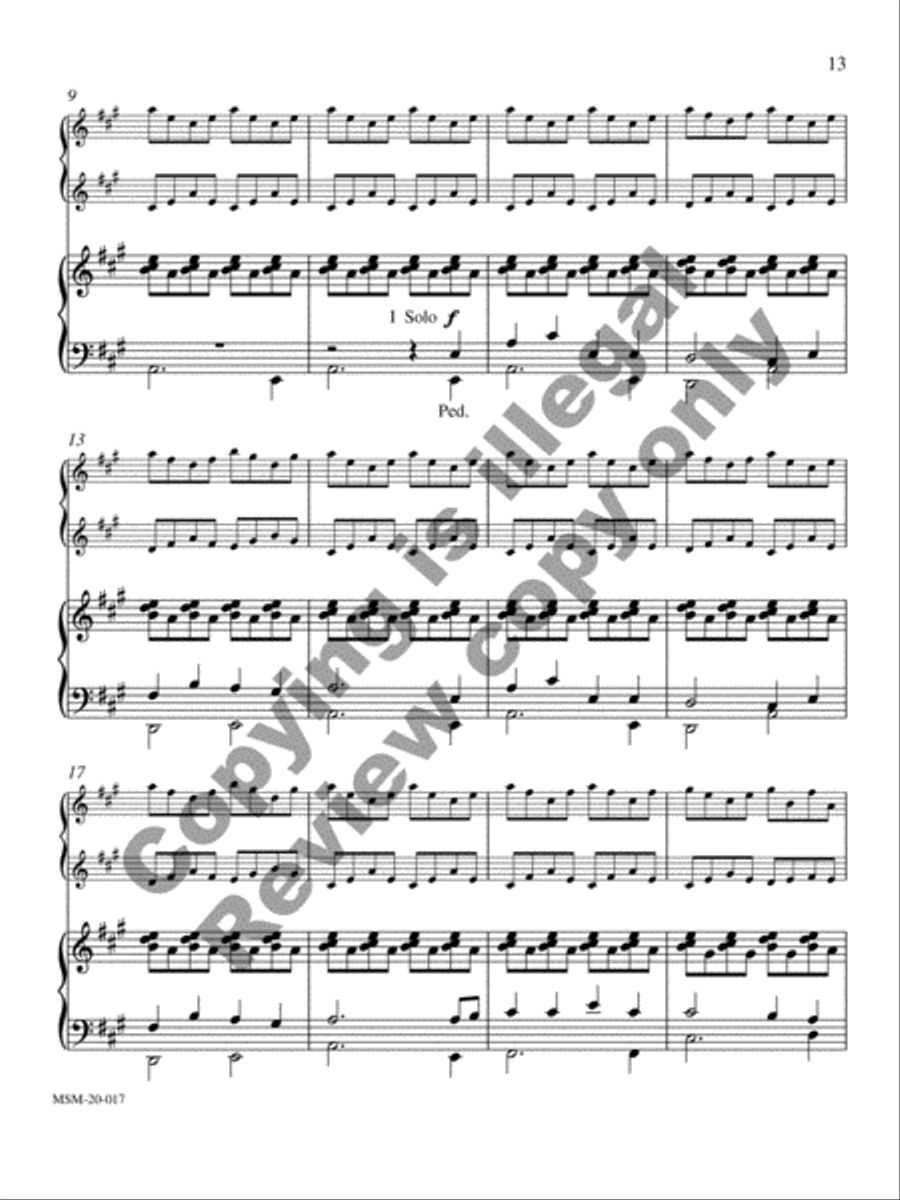 Three Advent Pieces for Harp and Organ Harp scores gallery preview page 9