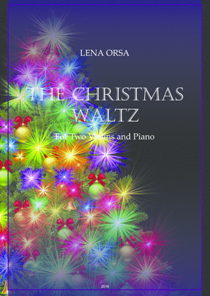 Book cover for The Christmas Waltz for Two Violins and Piano