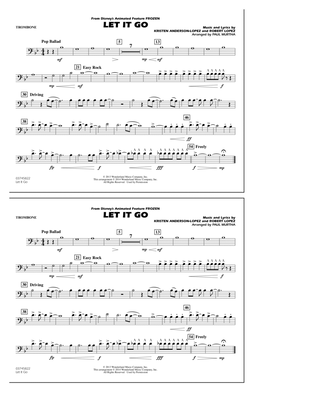 Let It Go - Trombone