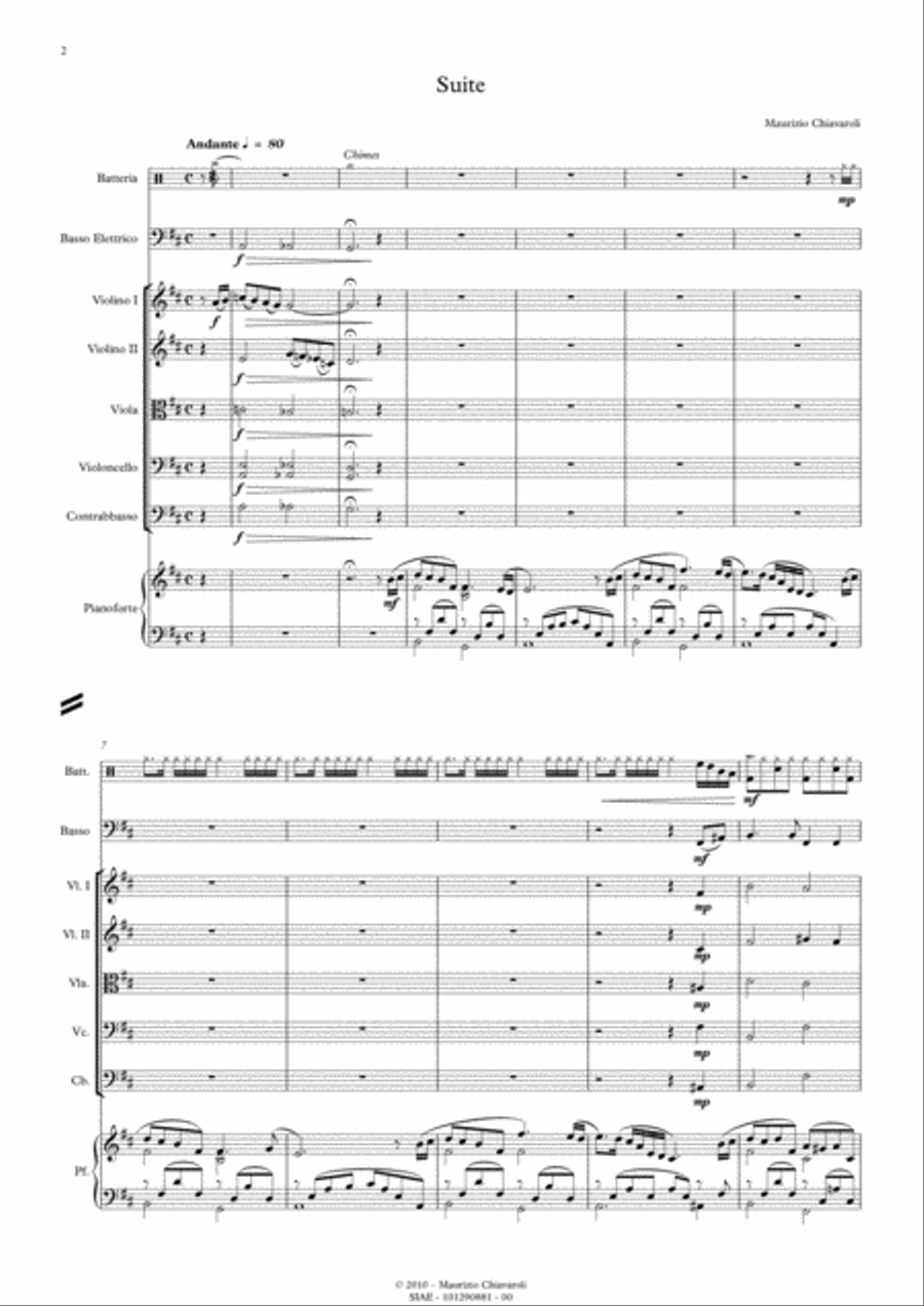 Suite Chamber Orchestra scores gallery preview page 2