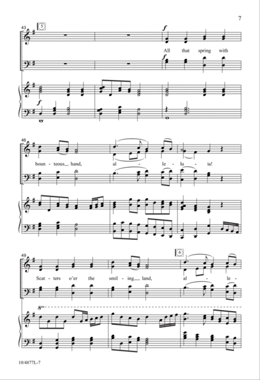 Praise to God, Immortal Praise 4-Part scores gallery preview page 7