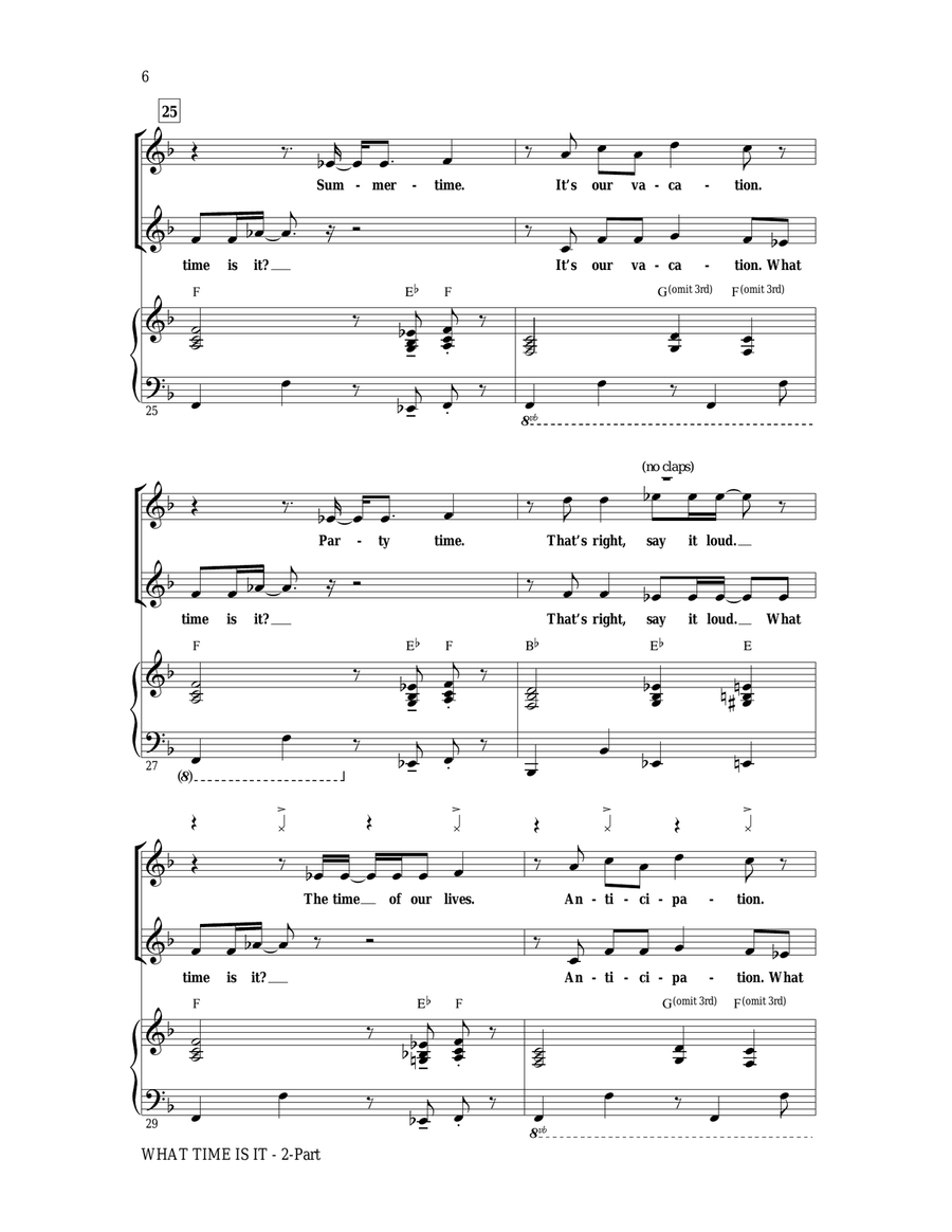 What Time Is It 2-Part scores gallery preview page 5