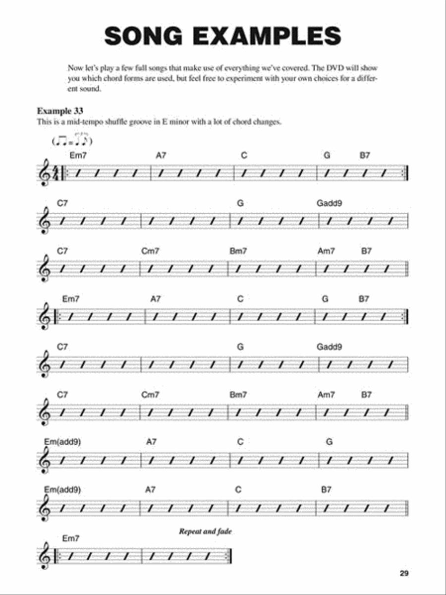 Rock Guitar Chords Electric Guitar scores gallery preview page 7