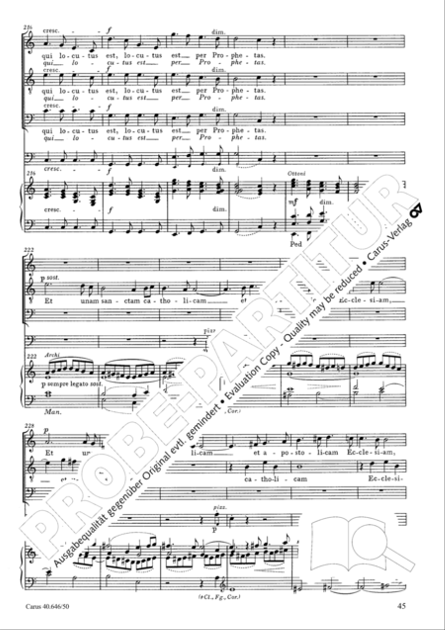 Mass in A major STB scores gallery preview page 47