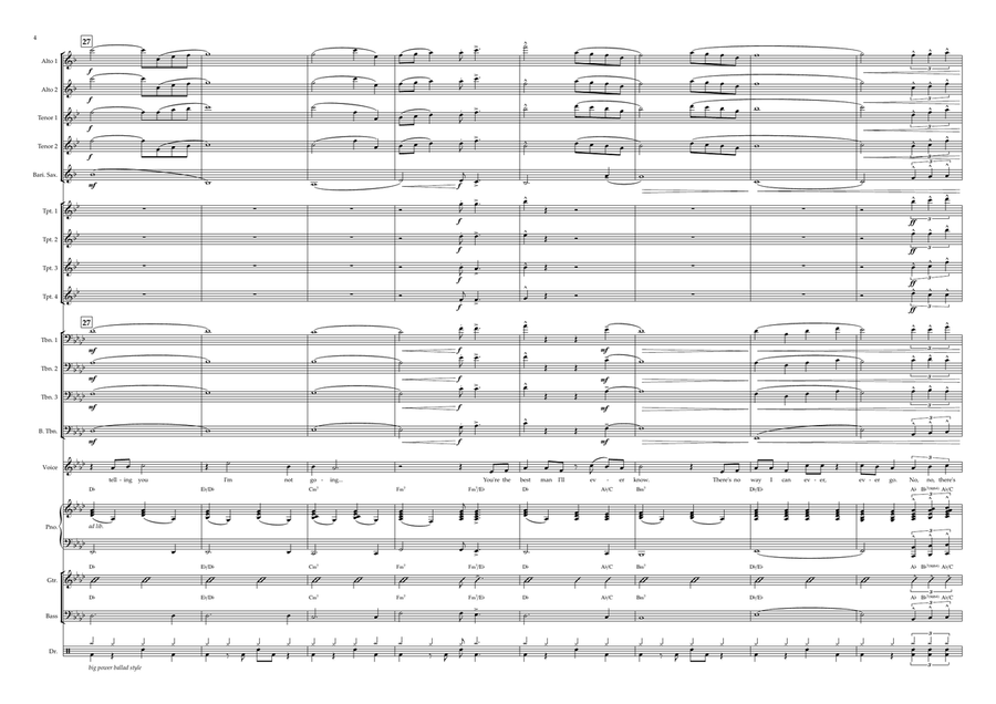 And I Am Telling You I'm Not Going Jazz Ensemble scores gallery preview page 4