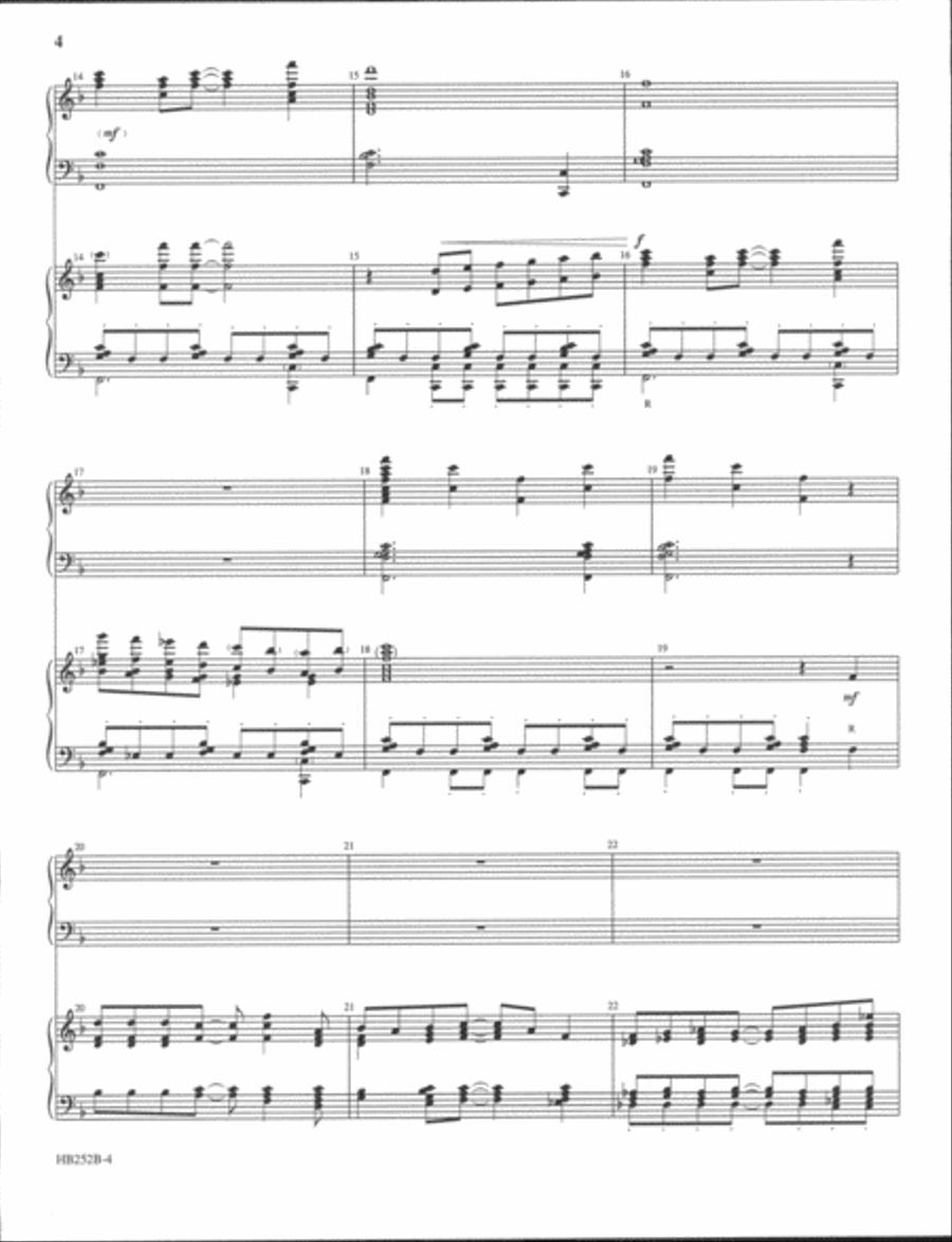 Soaring Praise - full score Handbell Choir scores gallery preview page 4