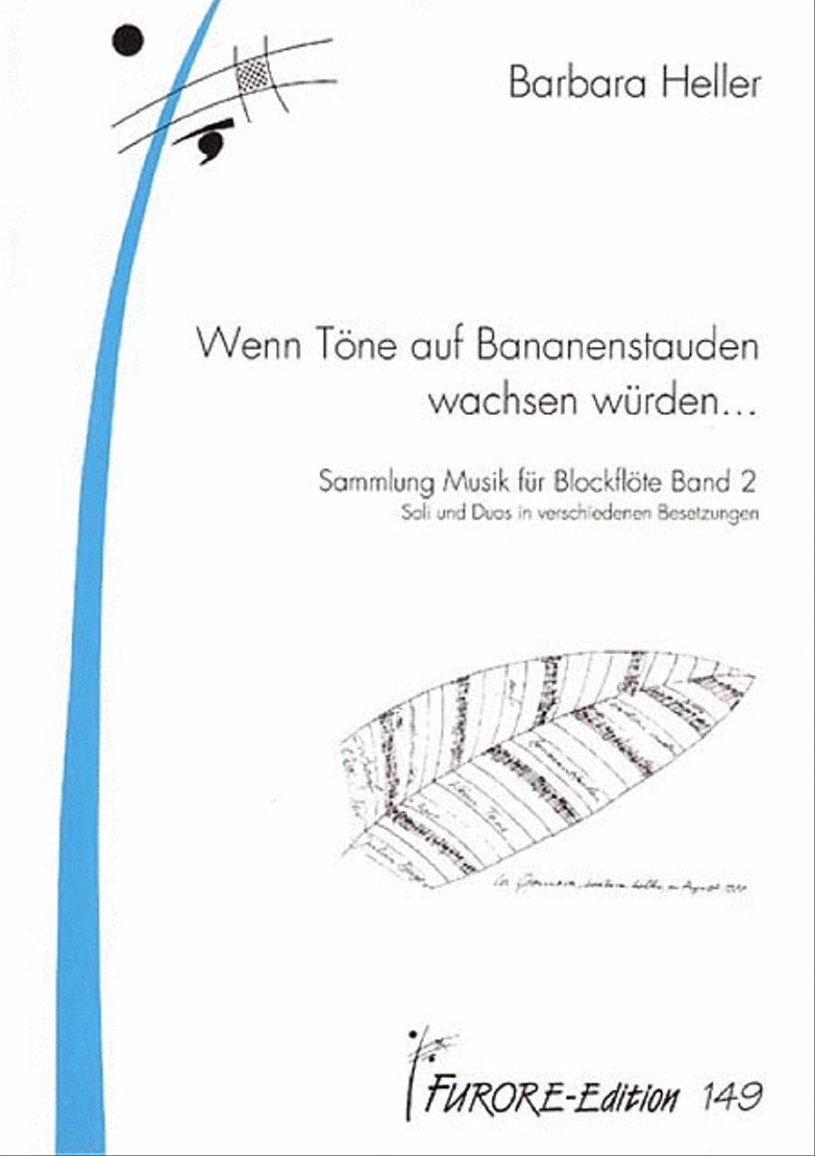Wenn Tone auf Bananenstauden wachsen wurden - Soli und Duette Recorder scores gallery preview page 1