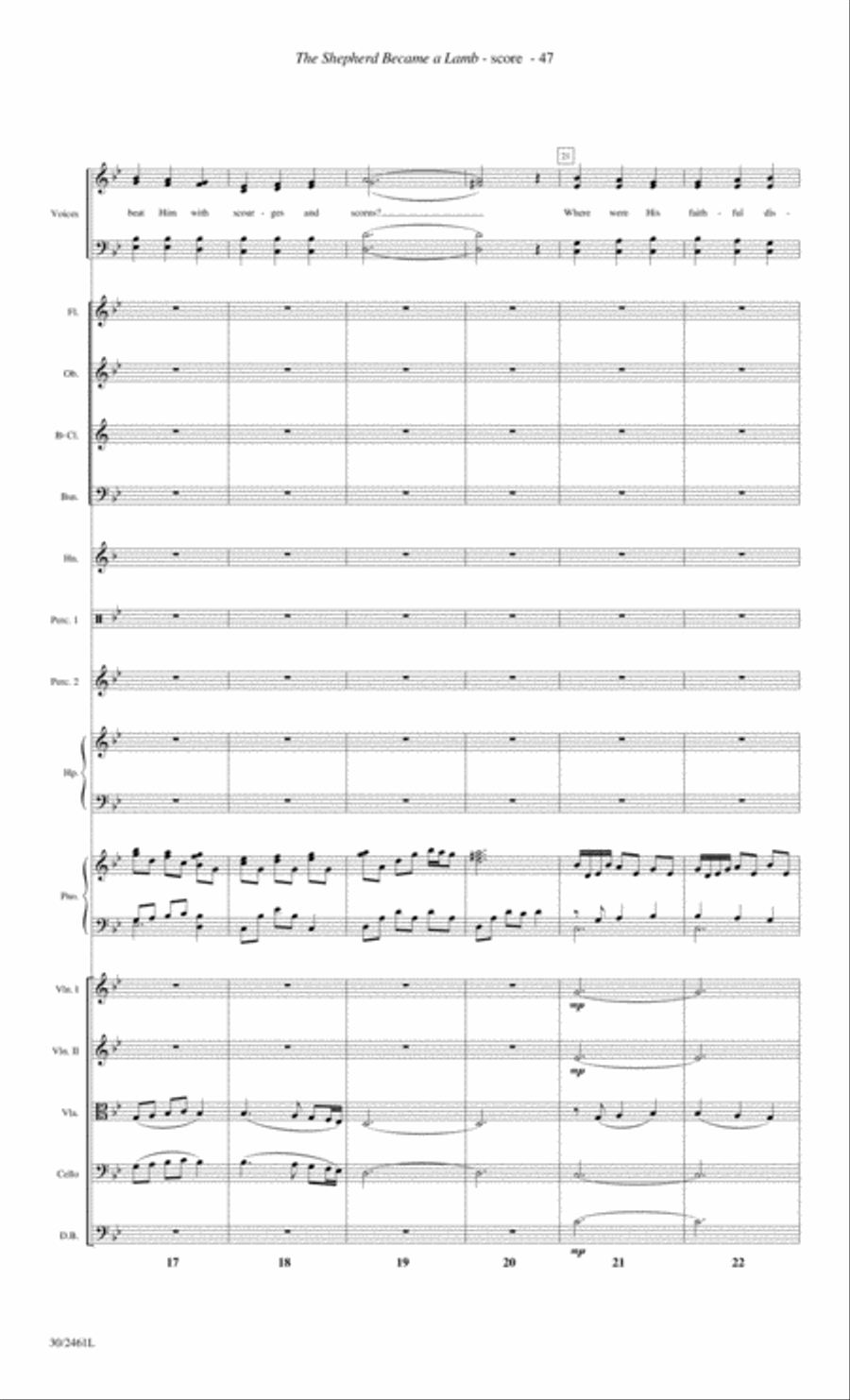 Journey to the Cross - Orchestral Score and Parts Choir scores gallery preview page 49