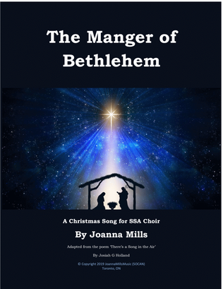 Book cover for The Manger of Bethlehem for SSA Choir