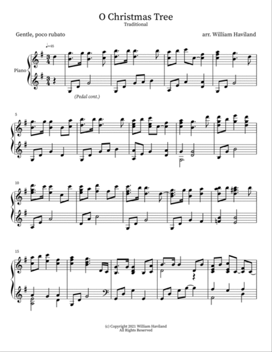 Another Peaceful Piano Christmas [Full Album PDF Score] Piano Solo scores gallery preview page 5