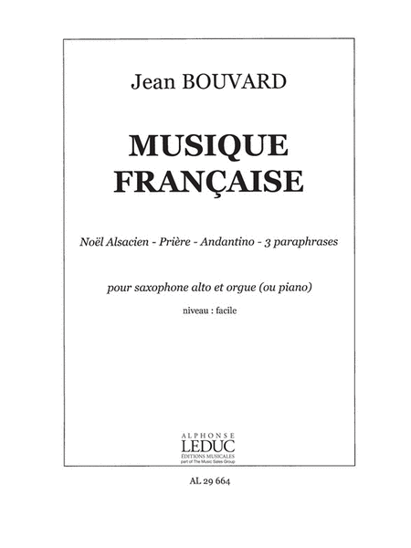 Musique Francaise (alto) (saxophone & Organ)