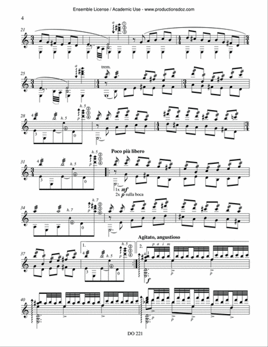 Remembranzas Classical Guitar scores gallery preview page 4