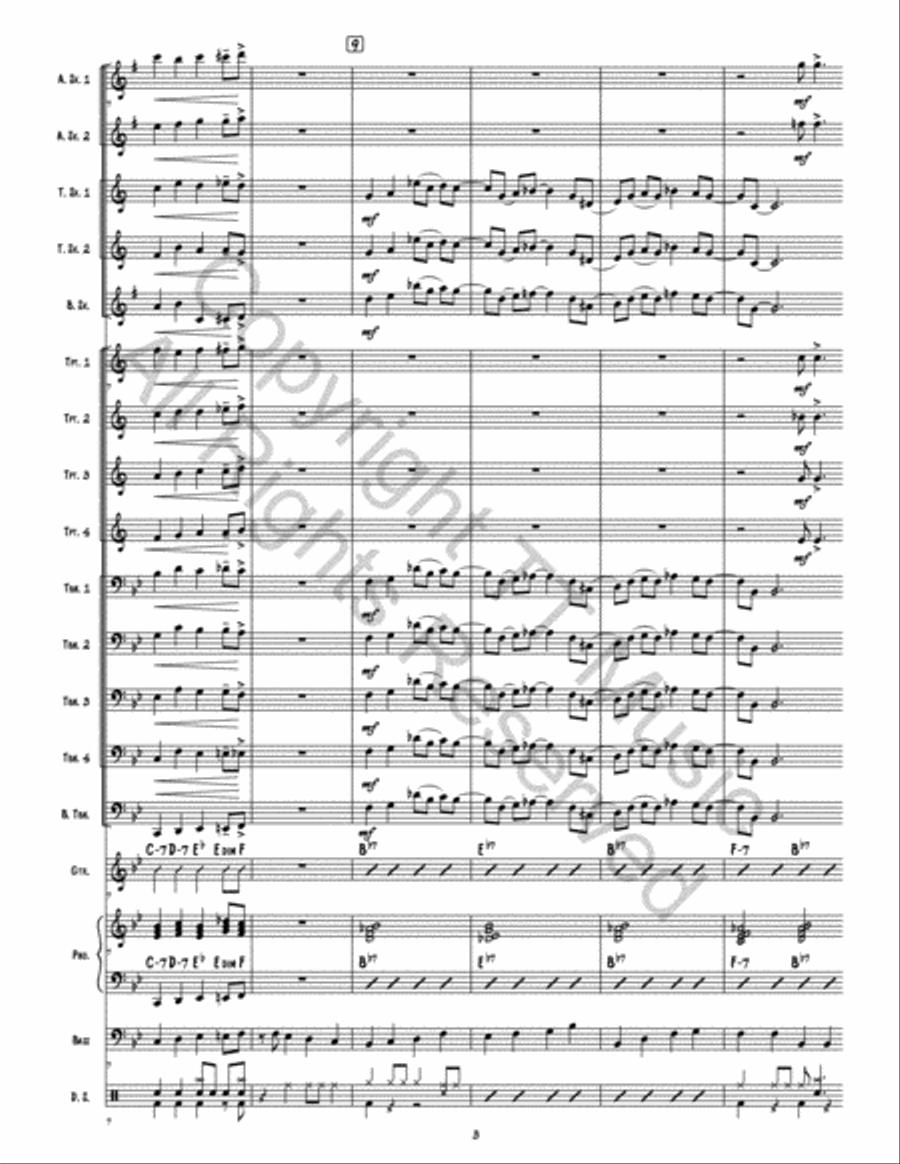 Airport Blues Airport Blues Jazz Ensemble scores gallery preview page 4