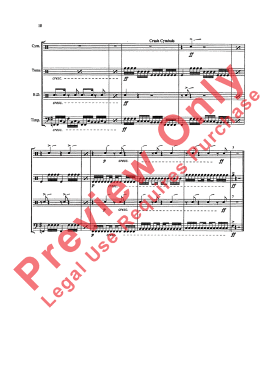 Triptych Percussion Ensemble scores gallery preview page 13