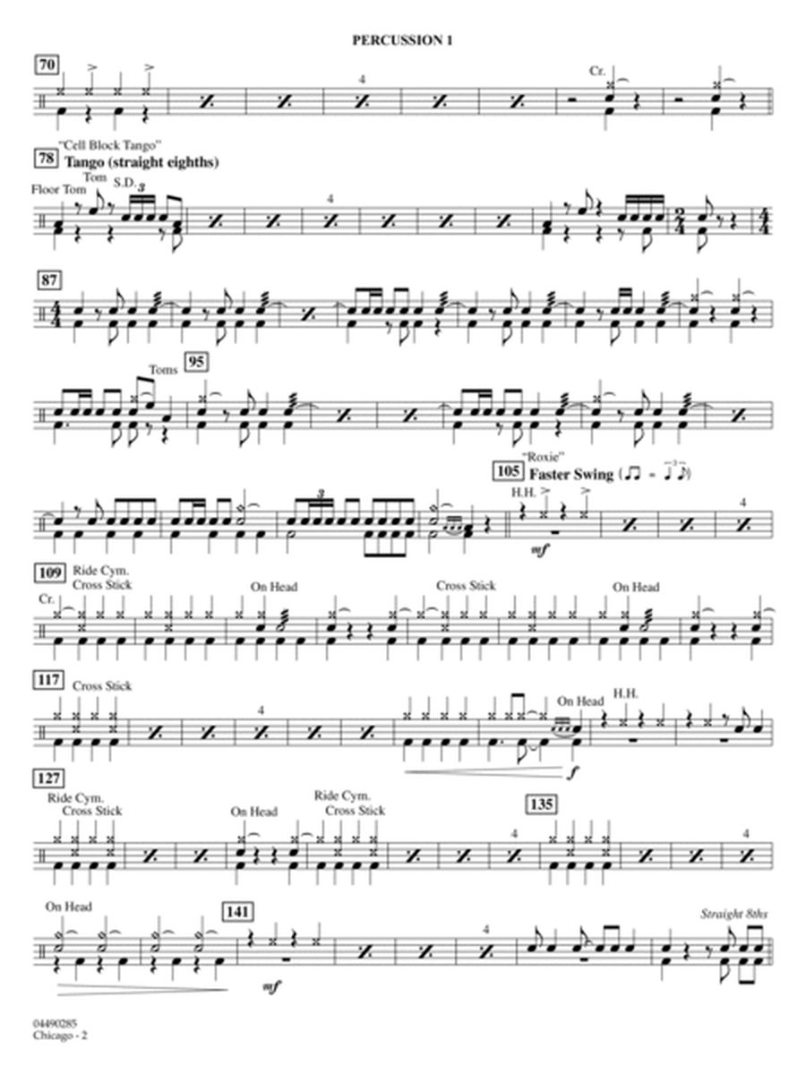 Chicago (arr. Ted Ricketts) - Percussion 1