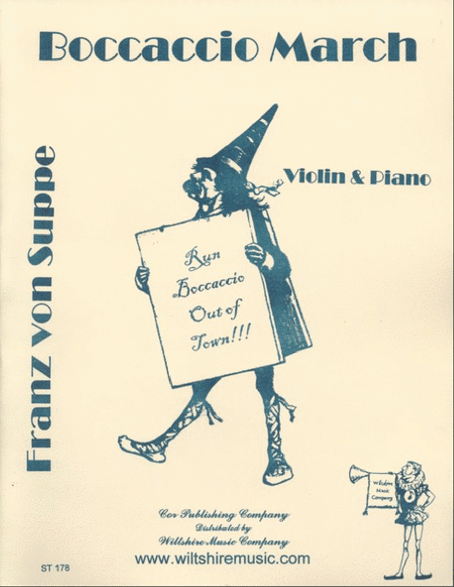 Boccaccio March Violin Solo scores gallery preview page 1
