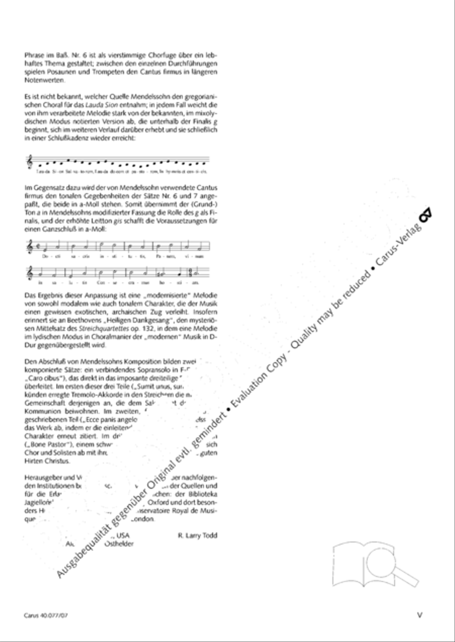 Lauda Sion 4-Part scores gallery preview page 6