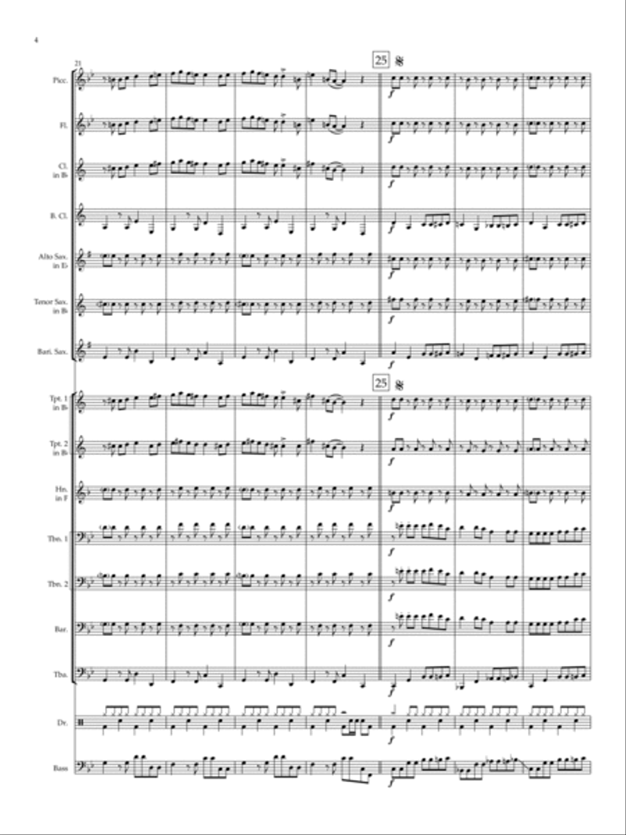 Wrong Way Marching Band scores gallery preview page 6