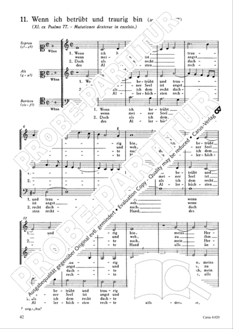 Calvisius: Tricinia. Psalmen und Motetten zu drei Stimmen Choir scores gallery preview page 43