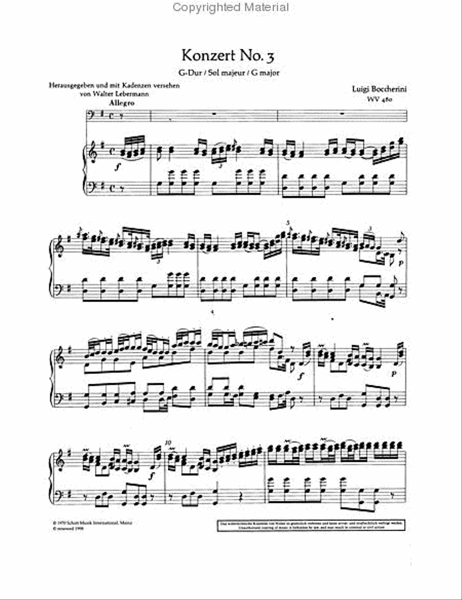 Concerto No. 3 in G Major Piano scores gallery preview page 2
