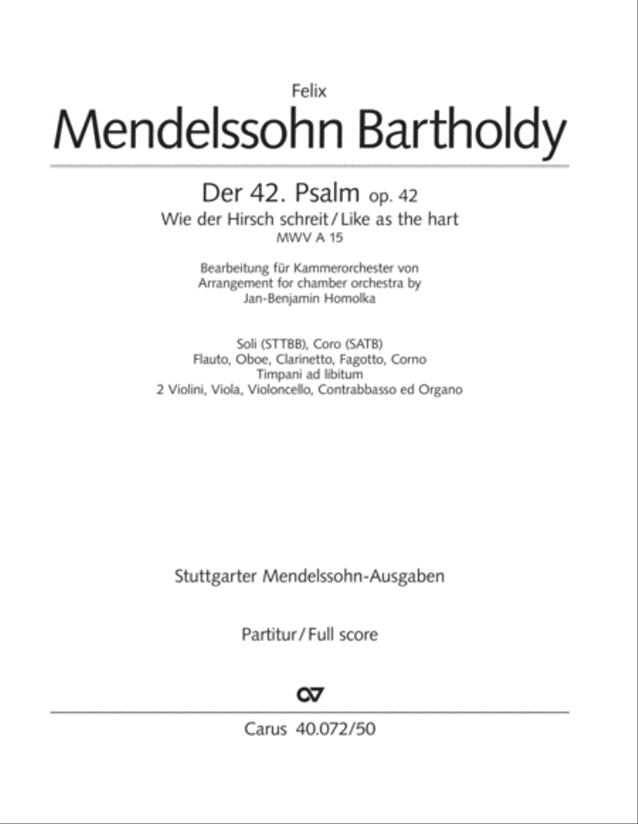 Psalm 42 Psalm 42 4-Part scores gallery preview page 2