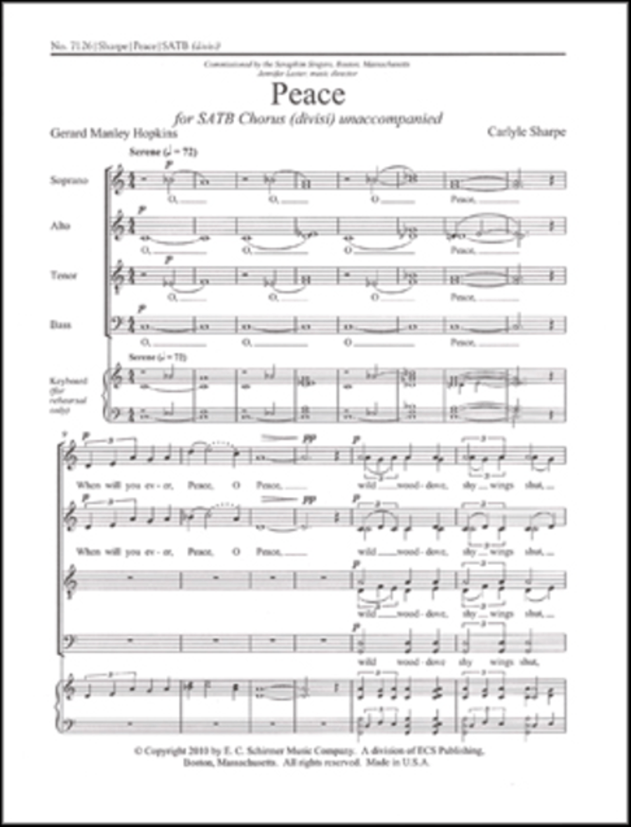 Peace Divisi scores gallery preview page 1