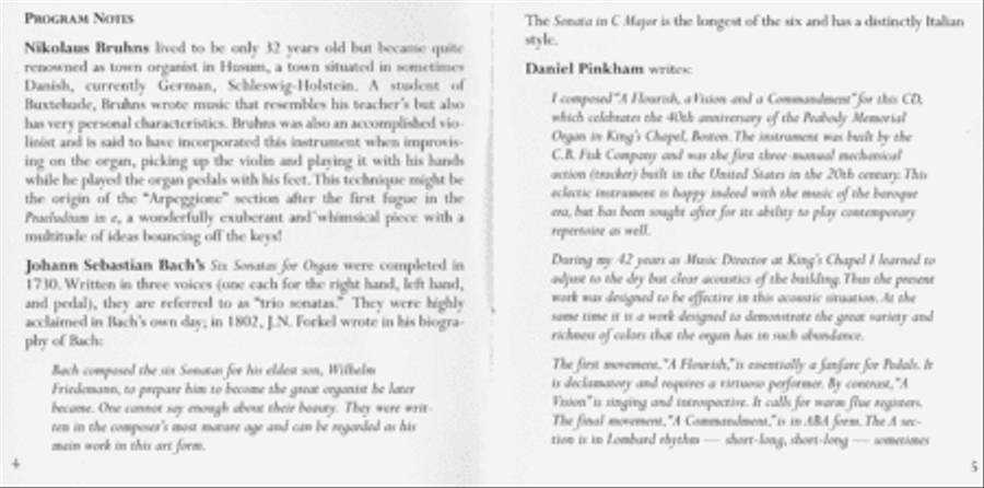 Heinrich Christensen Plays the C.B. Fisk Organ, King's Chapel, Boston Organ scores gallery preview page 4