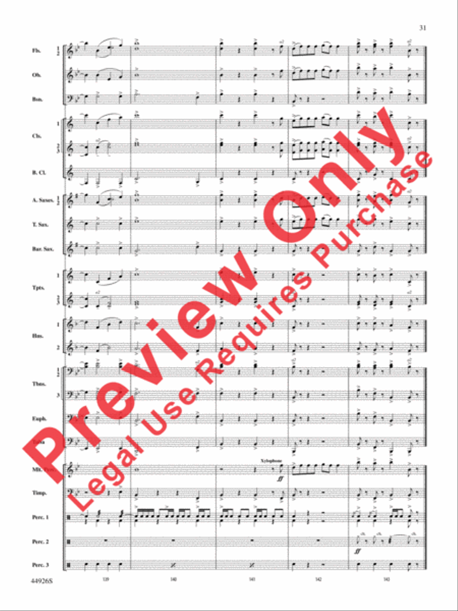 Australiana Concert Band scores gallery preview page 32