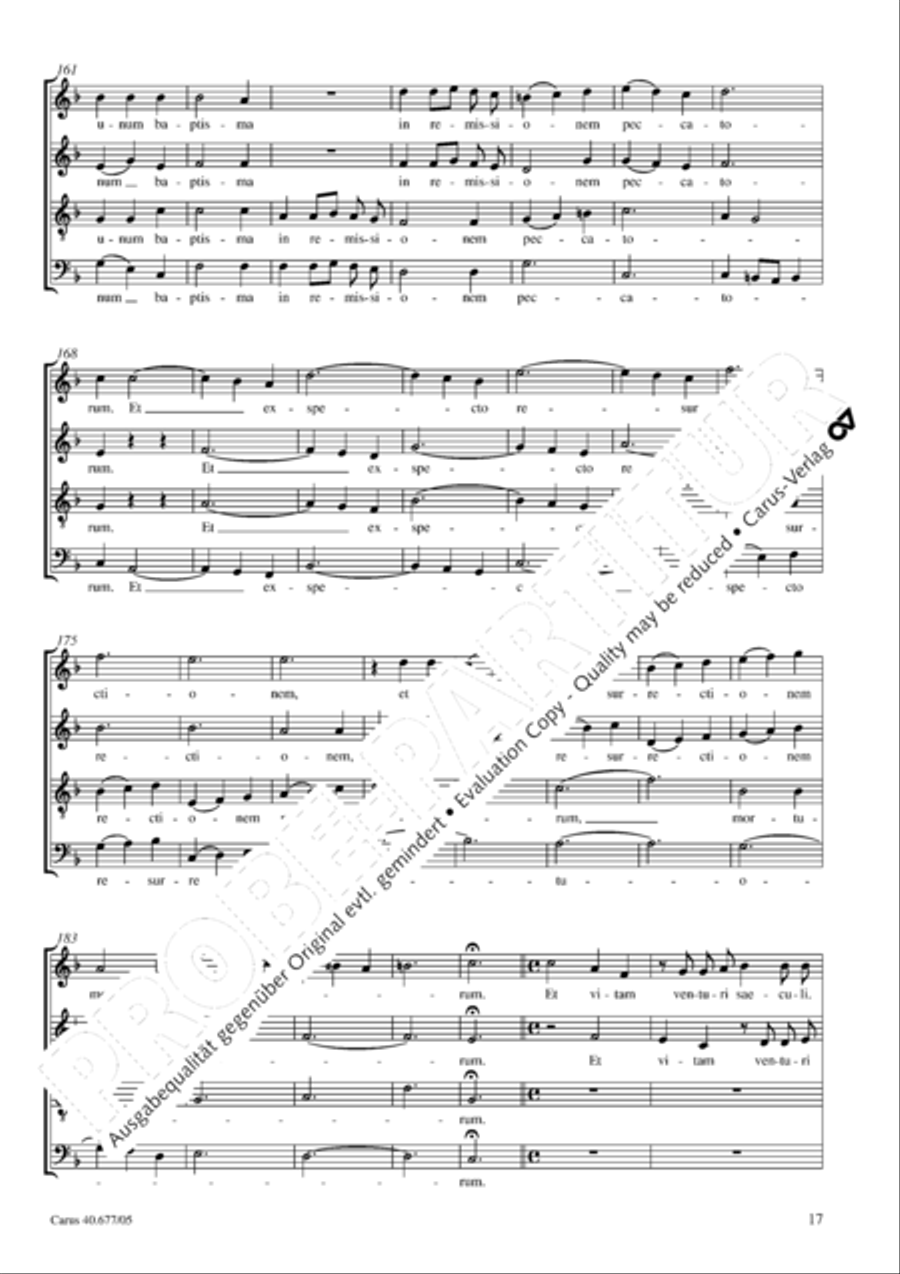 Mass in F major 4-Part scores gallery preview page 18