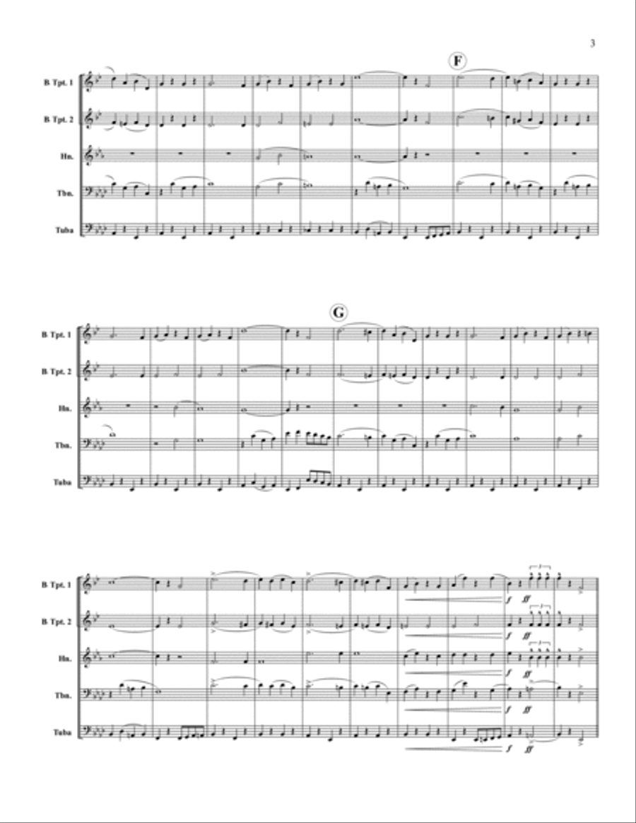 Trombone King Brass Quintet scores gallery preview page 3