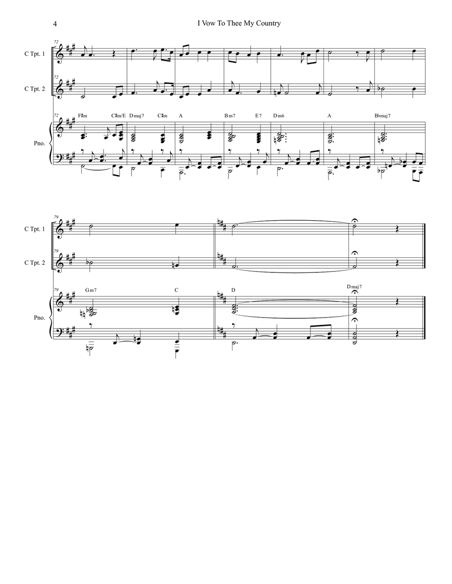 I Vow To Thee My Country (with 