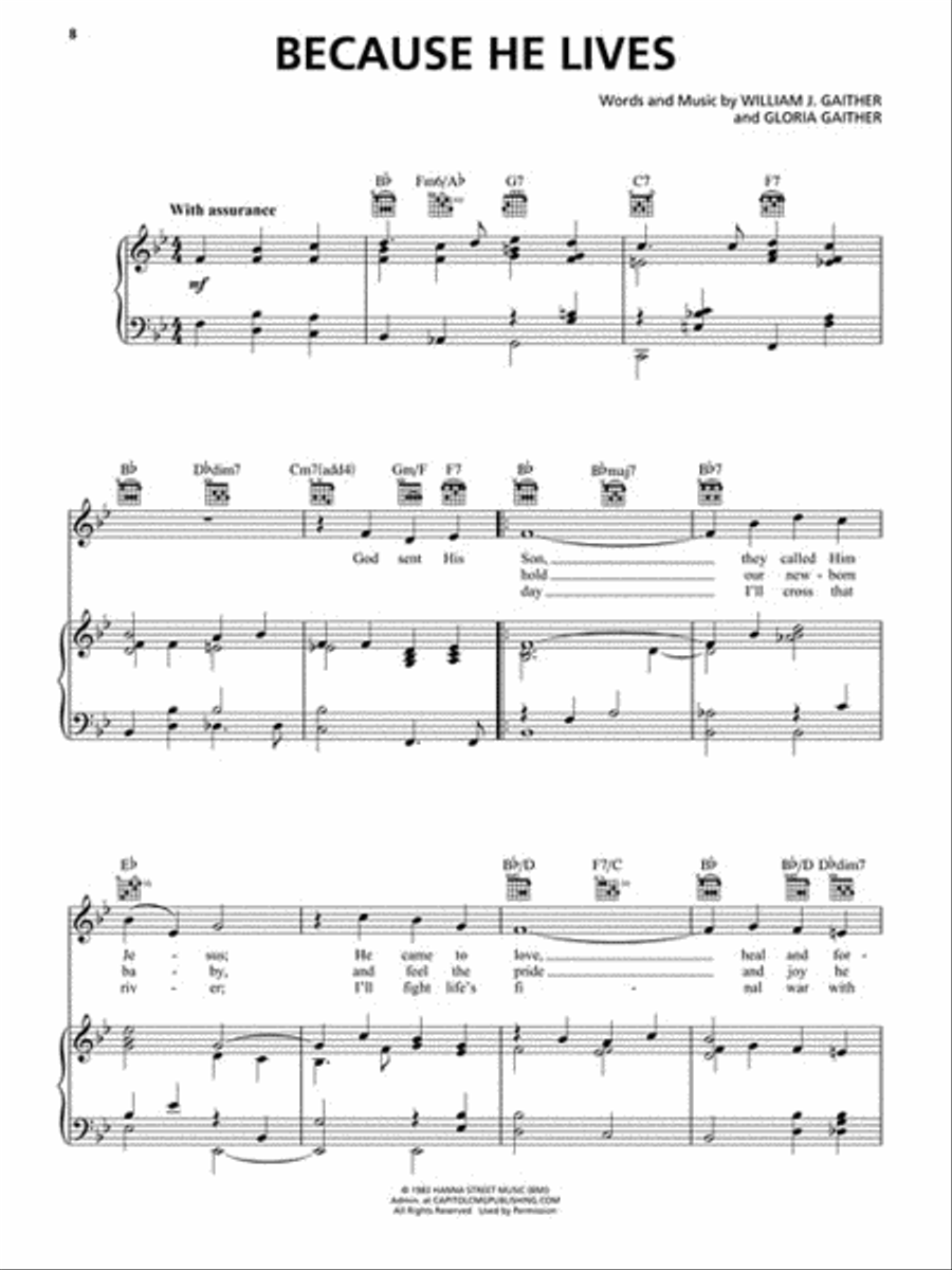 Timeless Christian Songs Piano, Vocal, Guitar scores gallery preview page 3