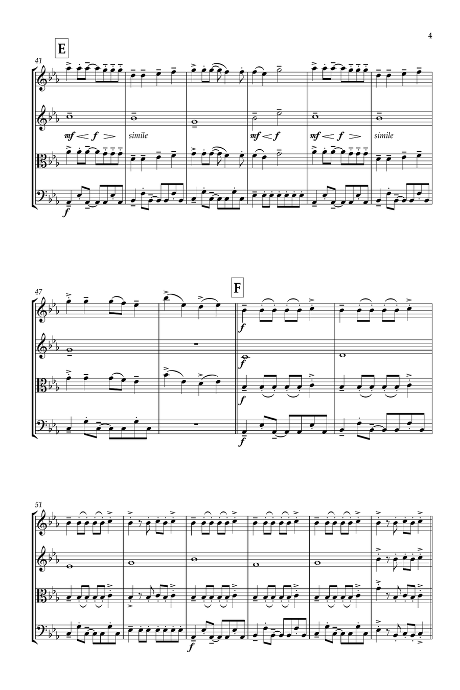 Apt. String Quartet scores gallery preview page 4