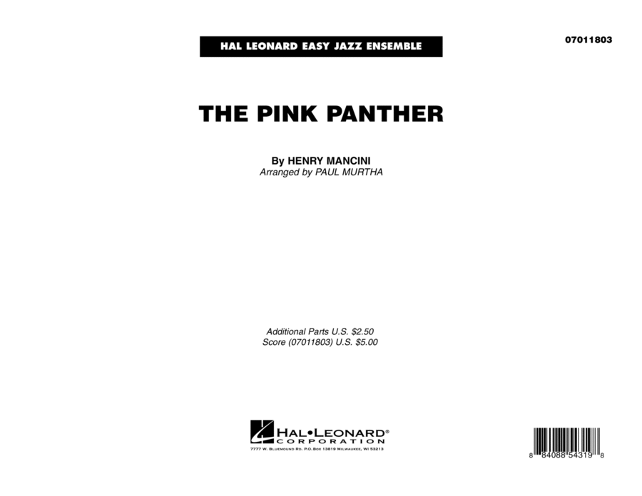 The Pink Panther - Full Score Jazz Ensemble scores gallery preview page 1