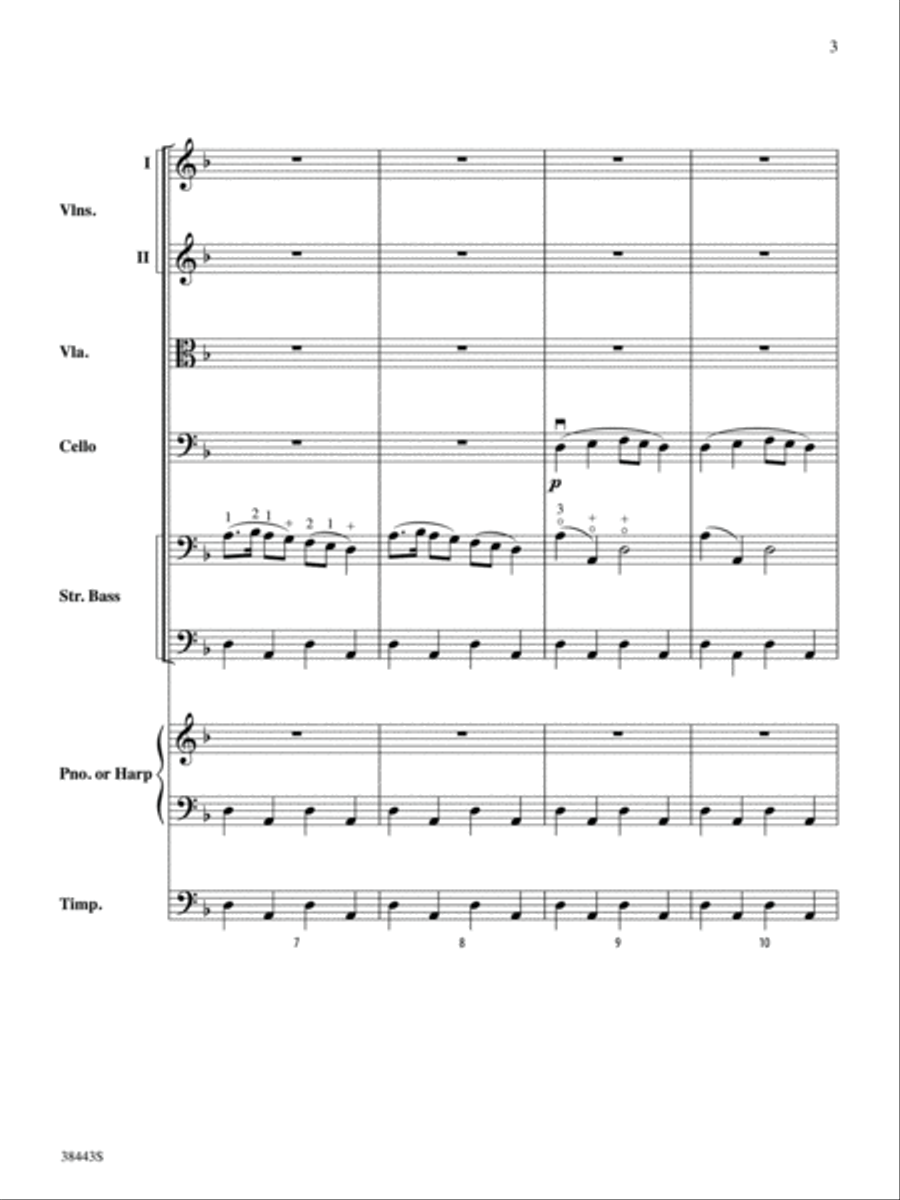 Theme from Symphony No. 1, Movement 3: Score String Orchestra scores gallery preview page 3