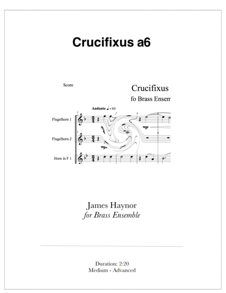 Crucifixus for Brass Ensemble image number null