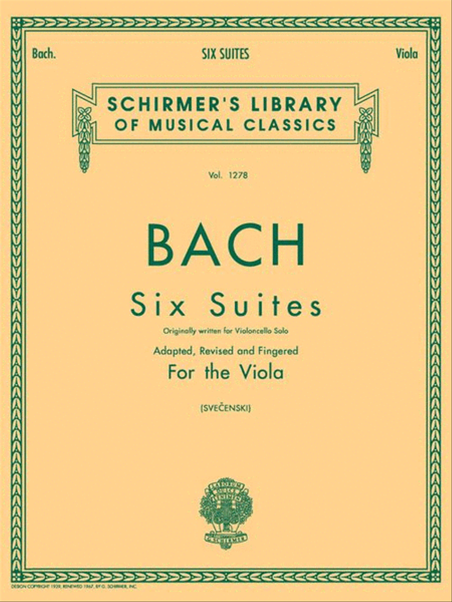 6 Suites Viola Solo scores gallery preview page 2