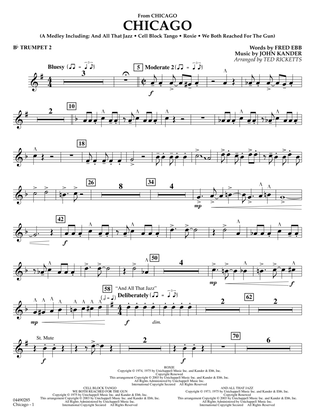 Chicago (arr. Ted Ricketts) - Bb Trumpet 2